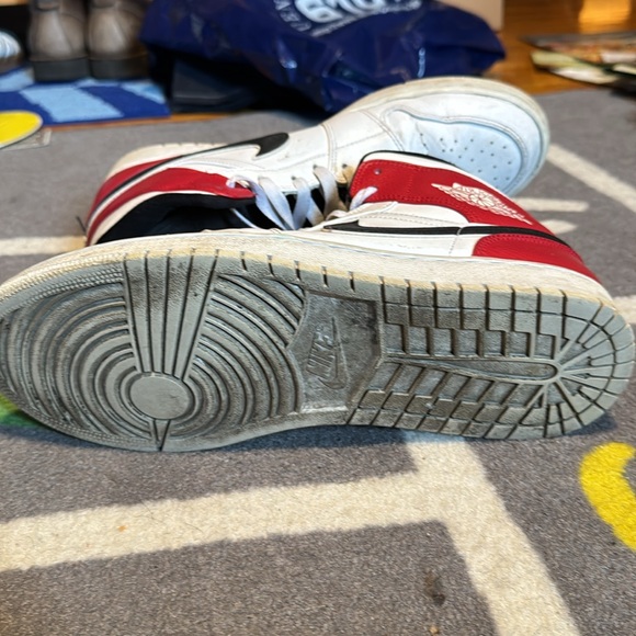 Jordan Mid 1 white black gym red - Picture 2 of 6